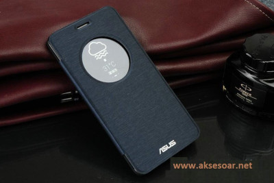 Кожени калъфи Кожени калъфи за ASUS Кожен калъф тефтер Flip Cover Quick Circle за Asus Zenfone 5 черен